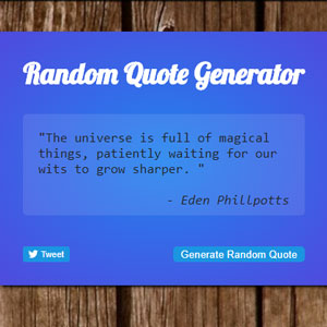 Random quote generator